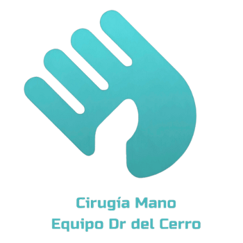 Logotipo cirugía de la mano y muñeca